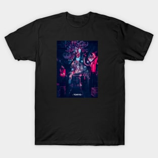 Tokyo Street Neon Synthwave T-Shirt